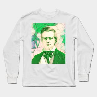 George Perkins Marsh Green Portrait | George Perkins Marsh Artwork 7 Long Sleeve T-Shirt